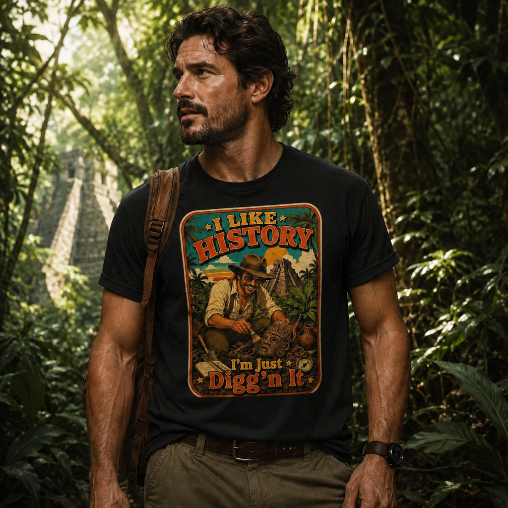 I'm Just Digg'n It Vintage Tee | Funny Archaeology History Shirt