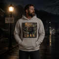 Live Laugh Lurk Mothman Hoodie | Vintage Retro Cryptid Pullover 🌕👀