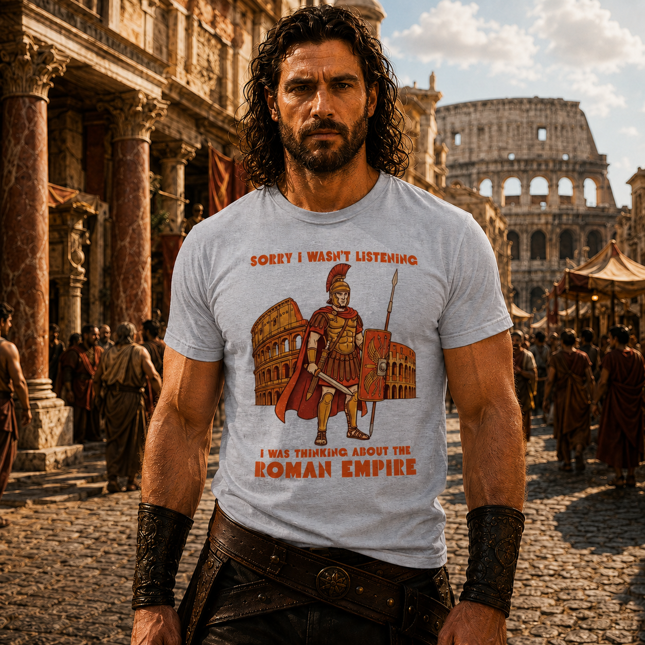 Thinking About the Roman Empire Vintage T-Shirt 🏛️⚔️
