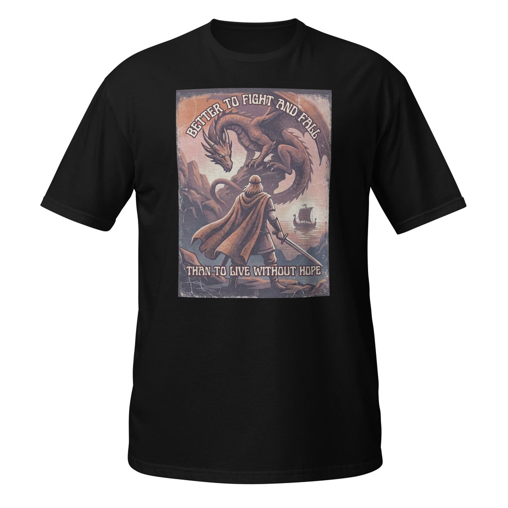 ⚔️ Vintage Viking dragon tee inspired by Norse mythology 🐉 Distressed retro fantasy art with Sigurd, Fafnir & legendary courage 🌊