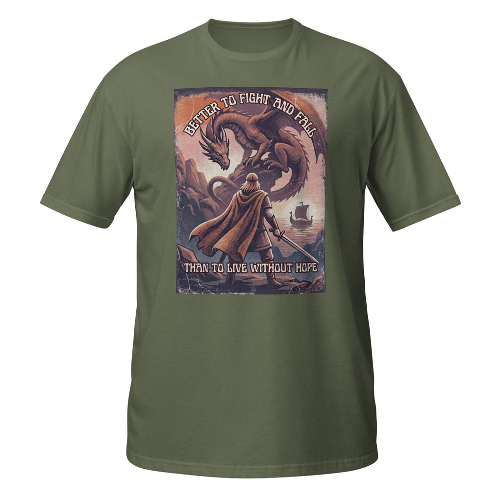 ⚔️ Vintage Viking dragon tee inspired by Norse mythology 🐉 Distressed retro fantasy art with Sigurd, Fafnir & legendary courage 🌊