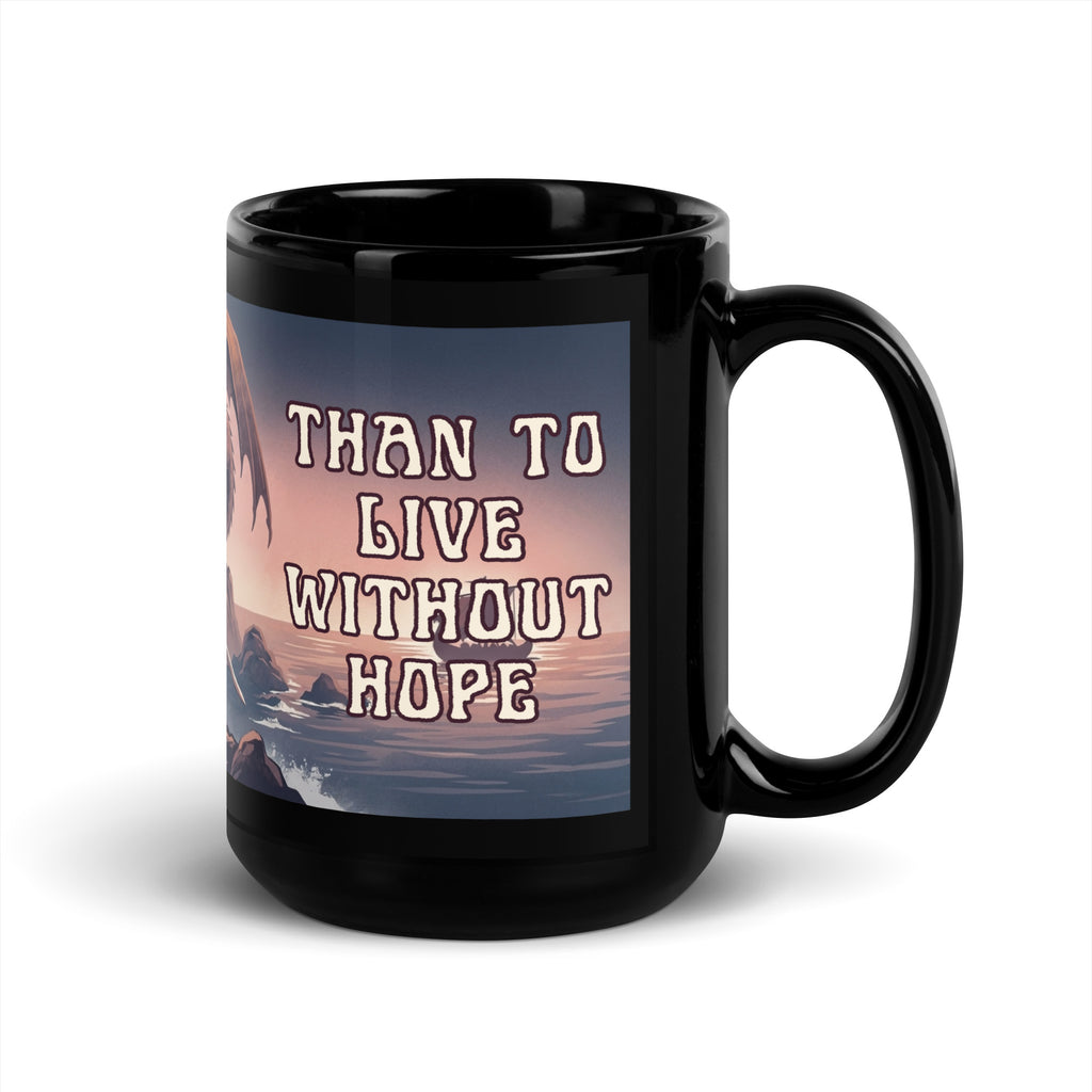⚔️ Vintage Viking dragon mug inspired by Norse mythology 🐉 Retro fantasy artwork featuring Sigurd, a dragon & a distant longship 🌊☕