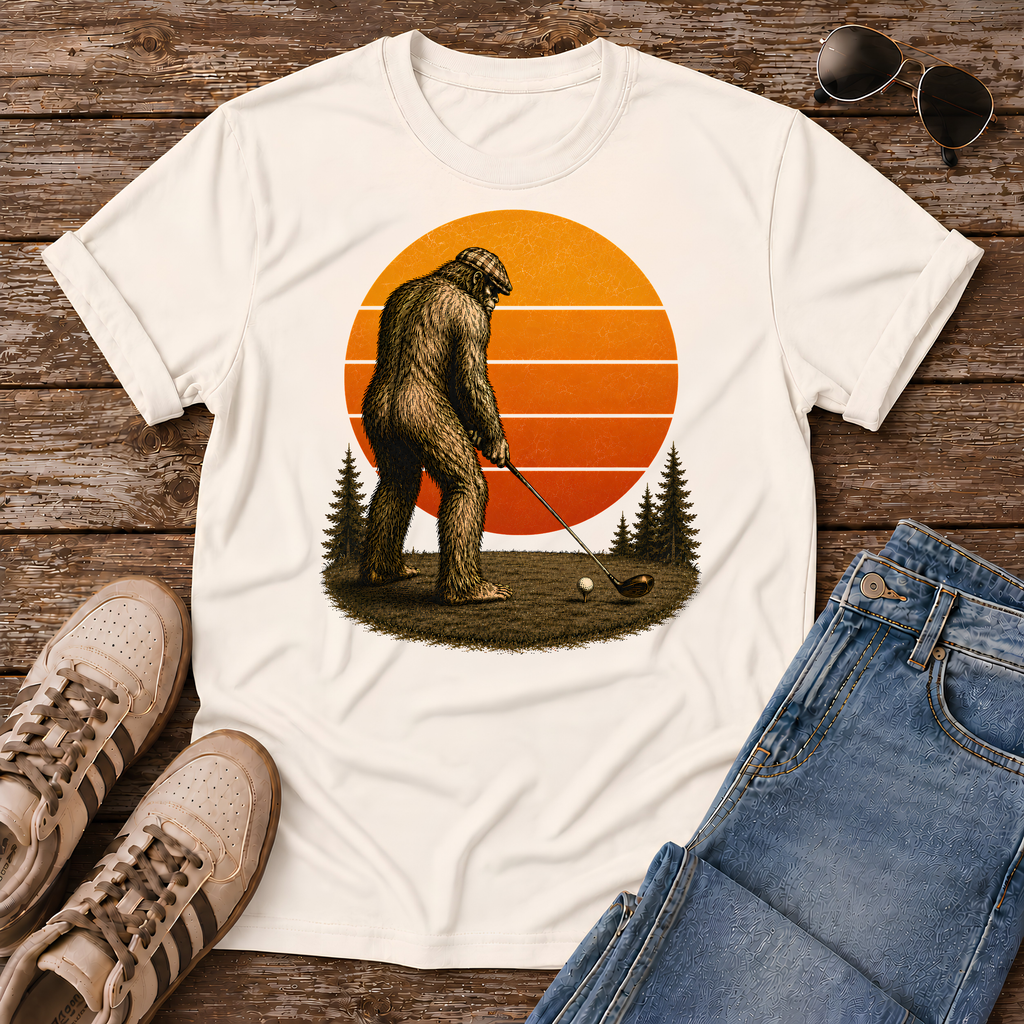 Bigfoot Golfing T-Shirt