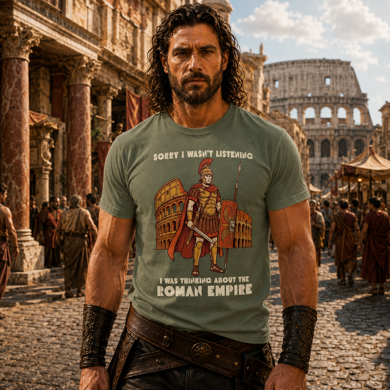 Thinking About the Roman Empire Vintage T-Shirt 🏛️⚔️