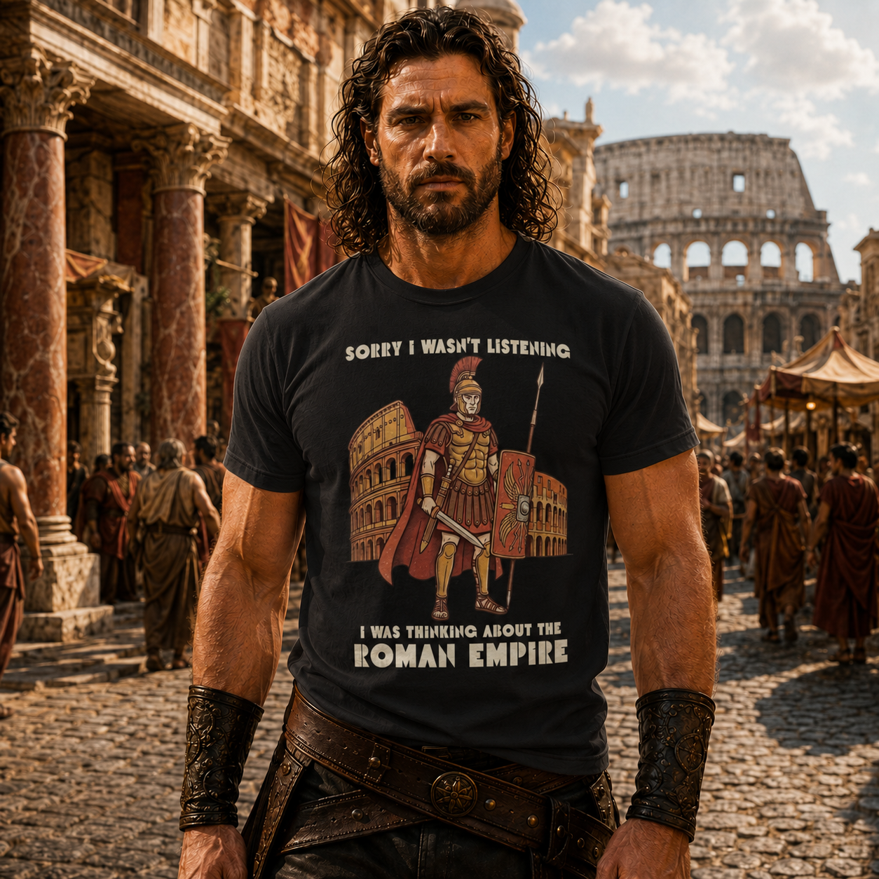 Thinking About the Roman Empire Vintage T-Shirt 🏛️⚔️