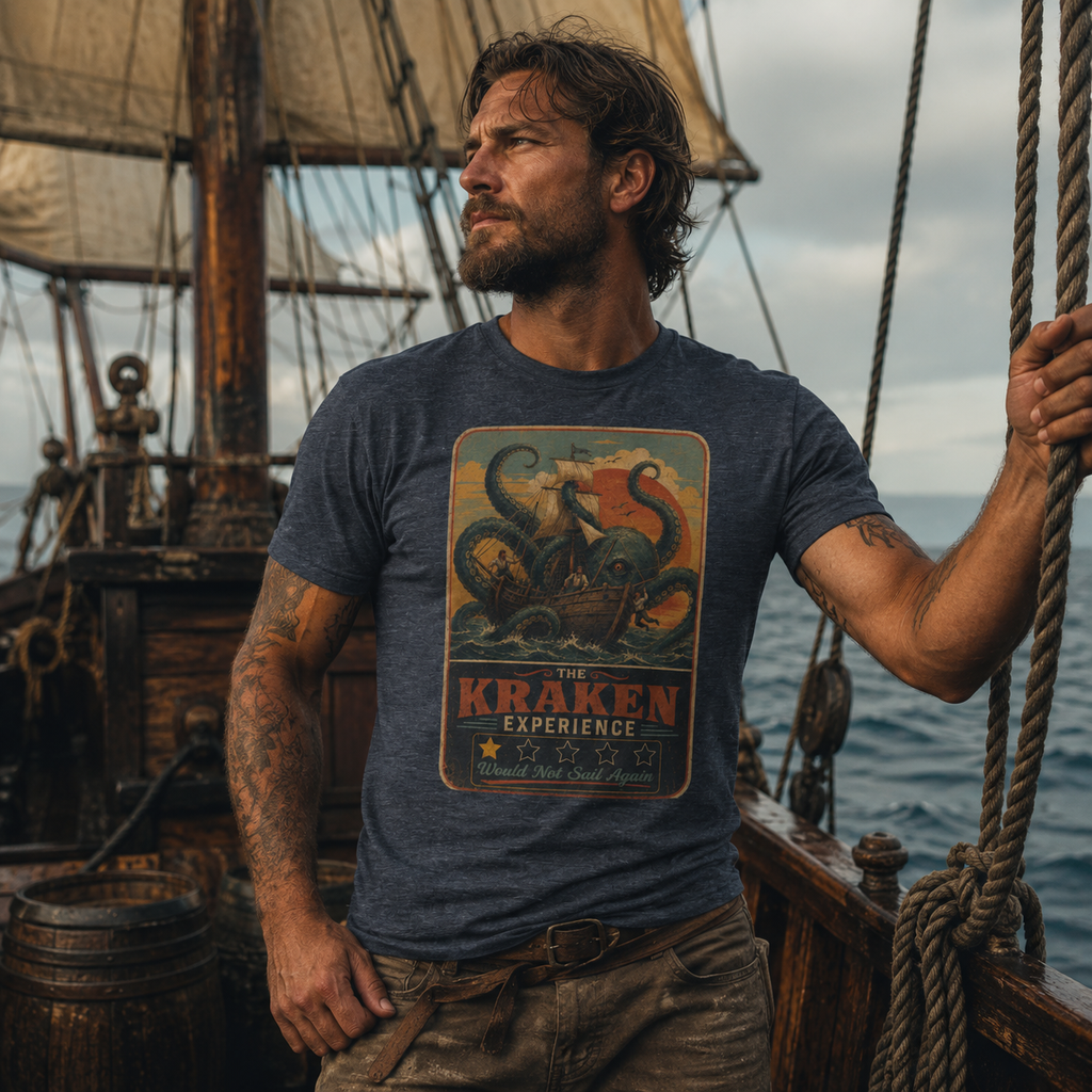 The Kraken Experience T-Shirt | Would Not Sail Again Vintage Kraken Tee 🐙⭐