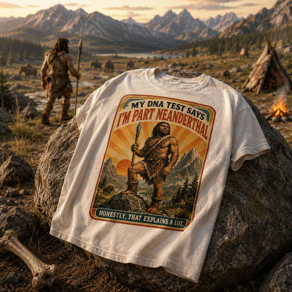 Part Neanderthal DNA T‑Shirt
