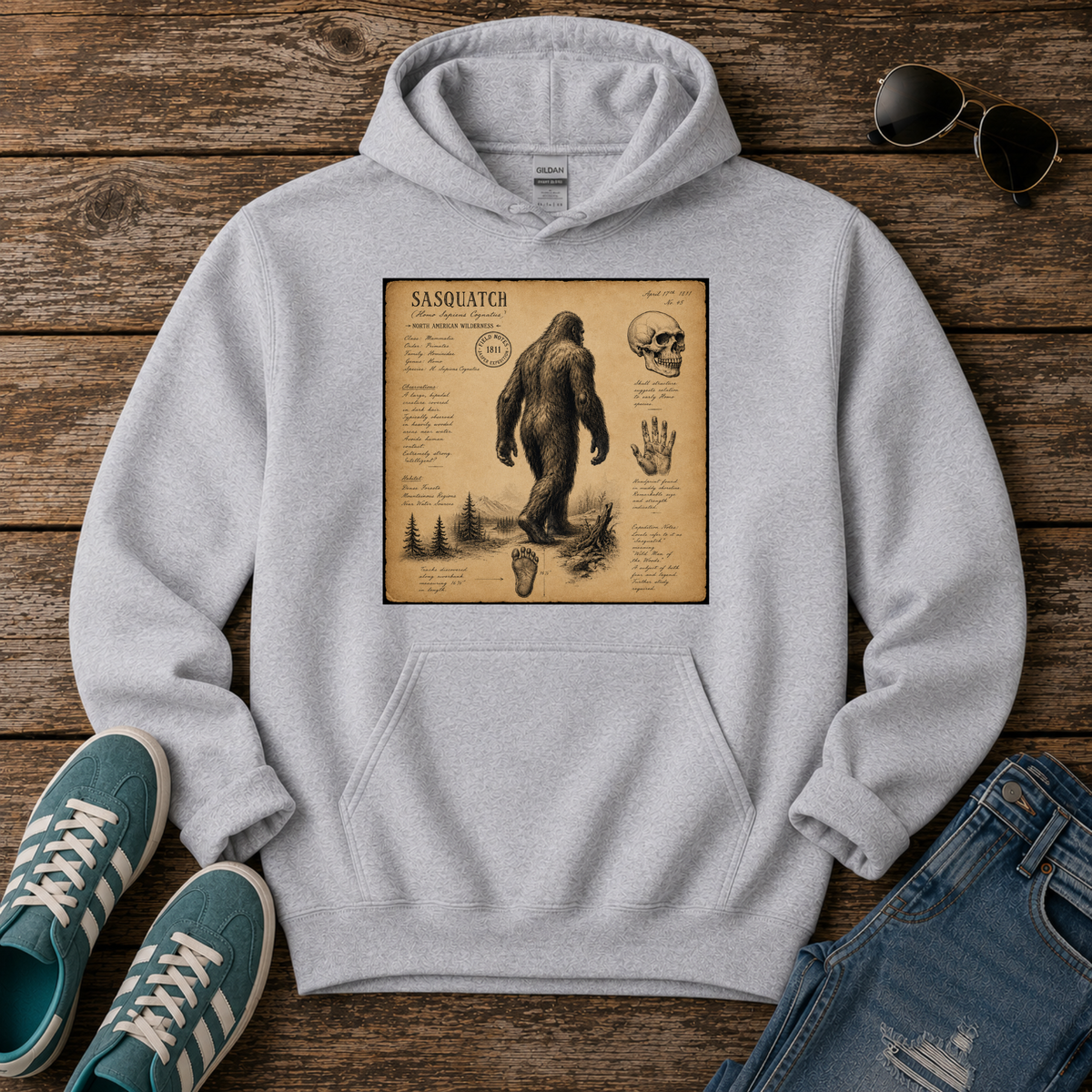 Sasquatch Field Notes Hoodie