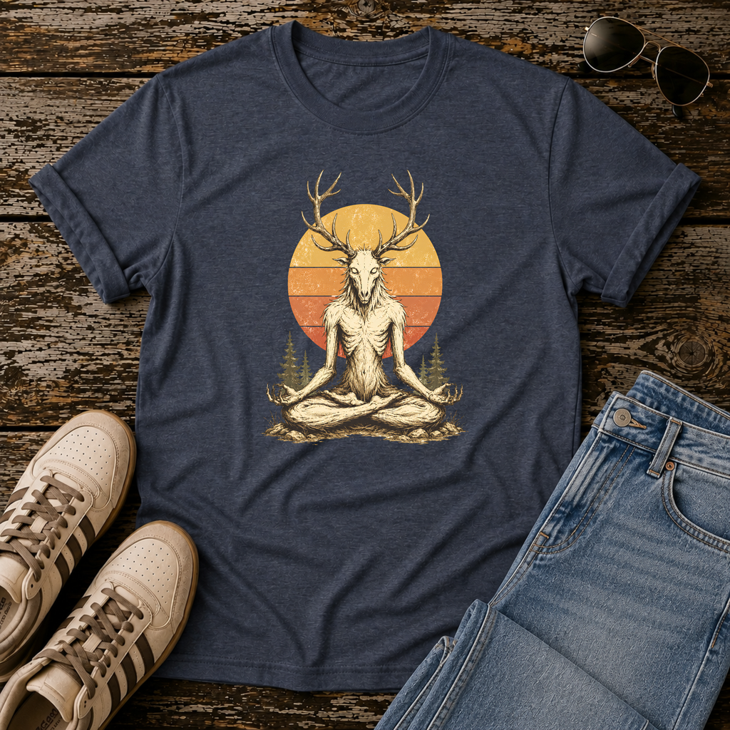 Meditating Wendigo Graphic T‑Shirt