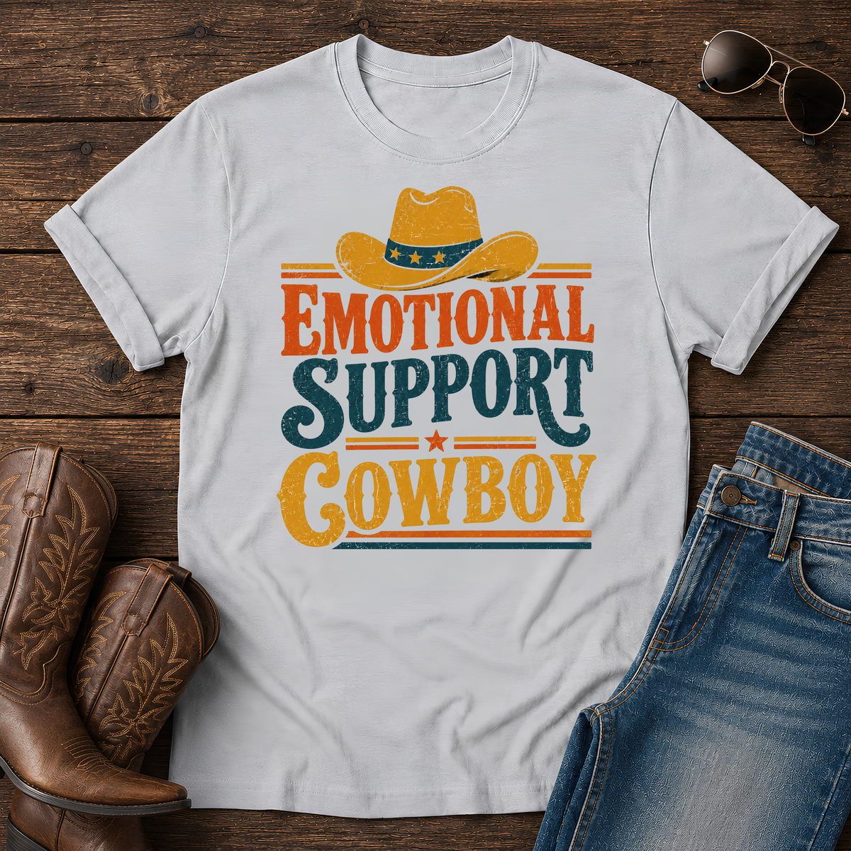 Emotional Support Cowboy T-Shirt