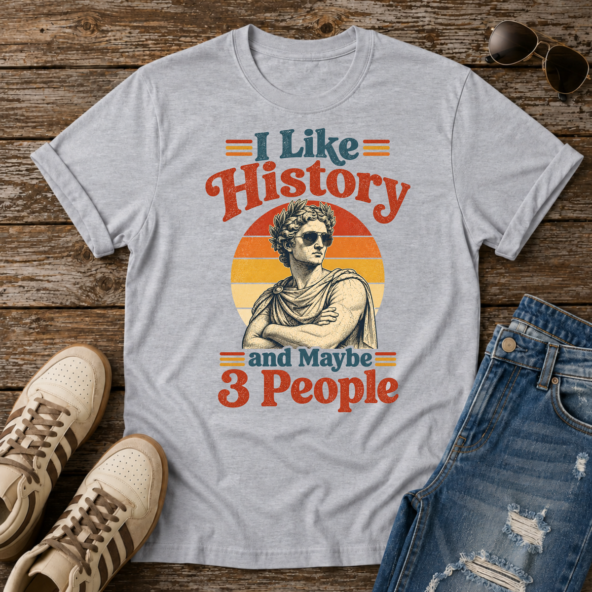 History and 3 People T-Shirt