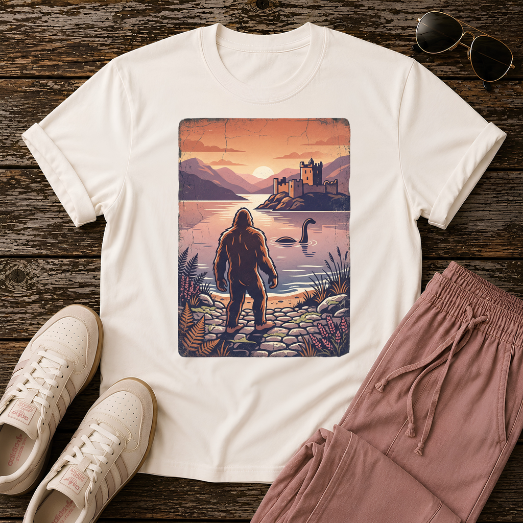 Bigfoot Loch Ness T-Shirt