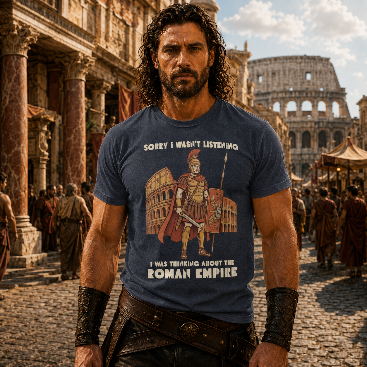 Thinking About the Roman Empire Vintage T-Shirt 🏛️⚔️