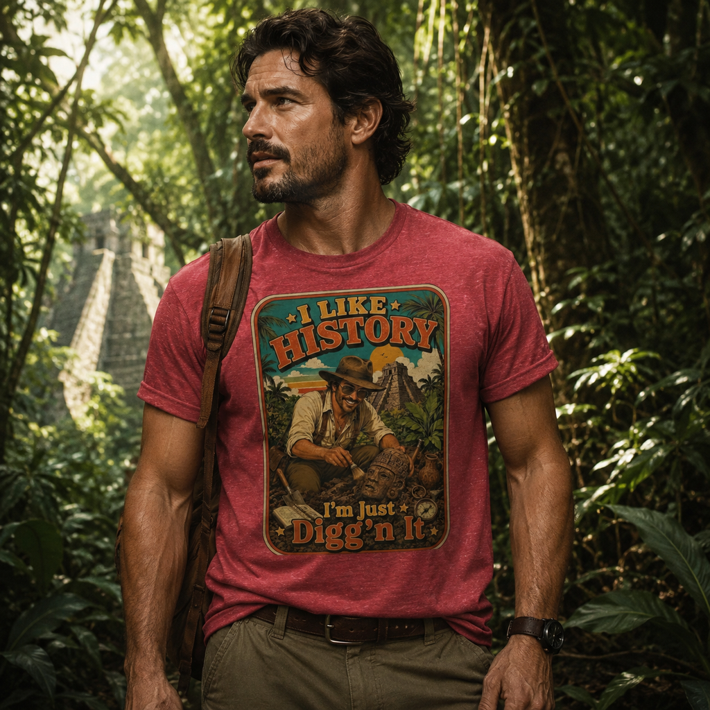 I'm Just Digg'n It Vintage Tee | Funny Archaeology History Shirt