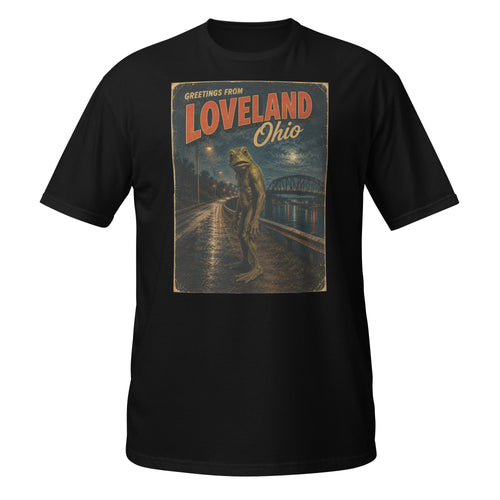 🐸 Greetings from Loveland, Ohio | Vintage Loveland Frogman Retro Cryptid T-Shirt 👀