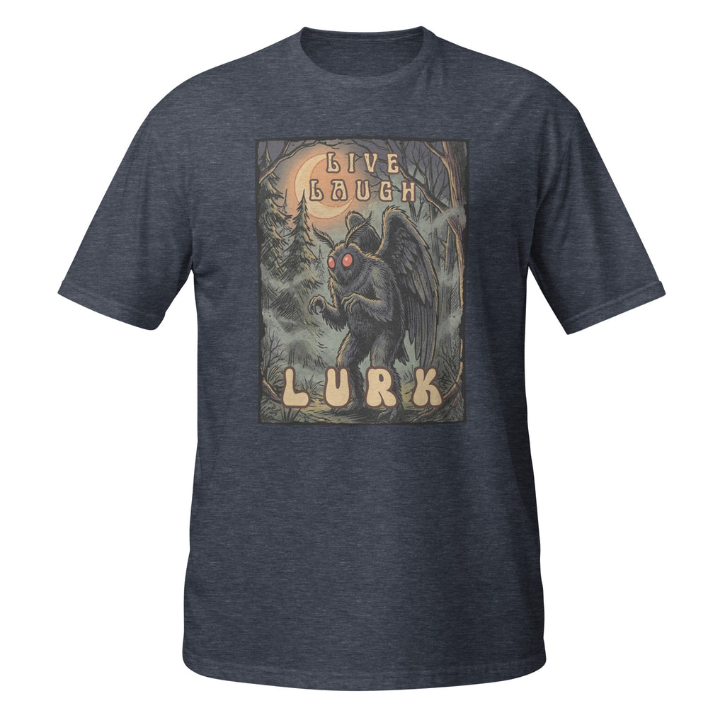 Live Laugh Lurk Vintage Mothman T-Shirt | Retro Cryptid Horror Tee 🌕👀