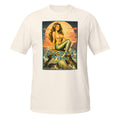 Channel your inner ocean goddess with this vintage-inspired Mermaid Vibes t-shirt featuring retro 70s pinup mermaid art and dreamy coastal vibes. 🐚✨ 