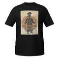 Vintage retro plague doctor t-shirt with a 1970s aesthetic, medieval vibes, faded colors, and eerie charm. Perfect for history lovers & weirdos 🐀