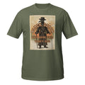 Vintage retro plague doctor t-shirt with a 1970s aesthetic, medieval vibes, faded colors, and eerie charm. Perfect for history lovers & weirdos 🐀