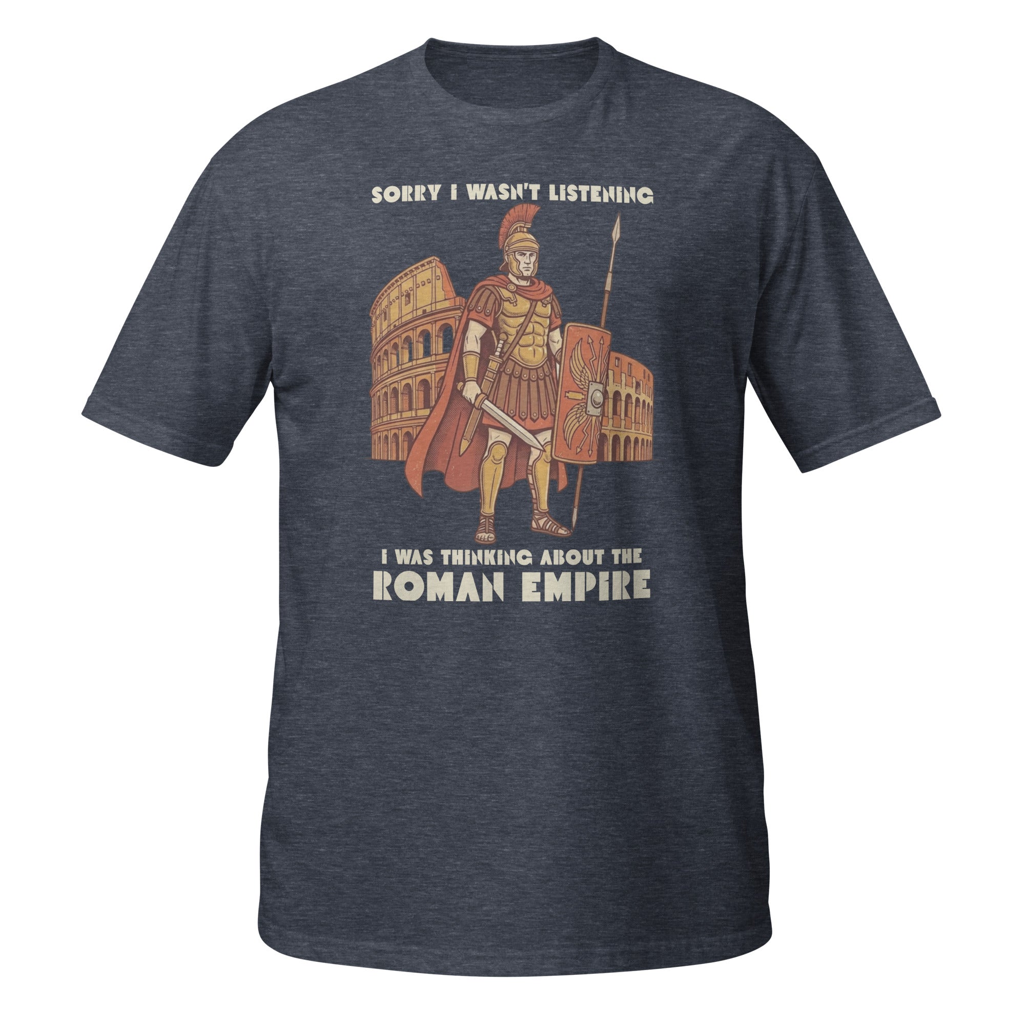 Vintage Roman Empire t-shirt with a retro Roman soldier and Colosseum design. Soft, lightweight, and perfect for history lovers.🏛️⚔️