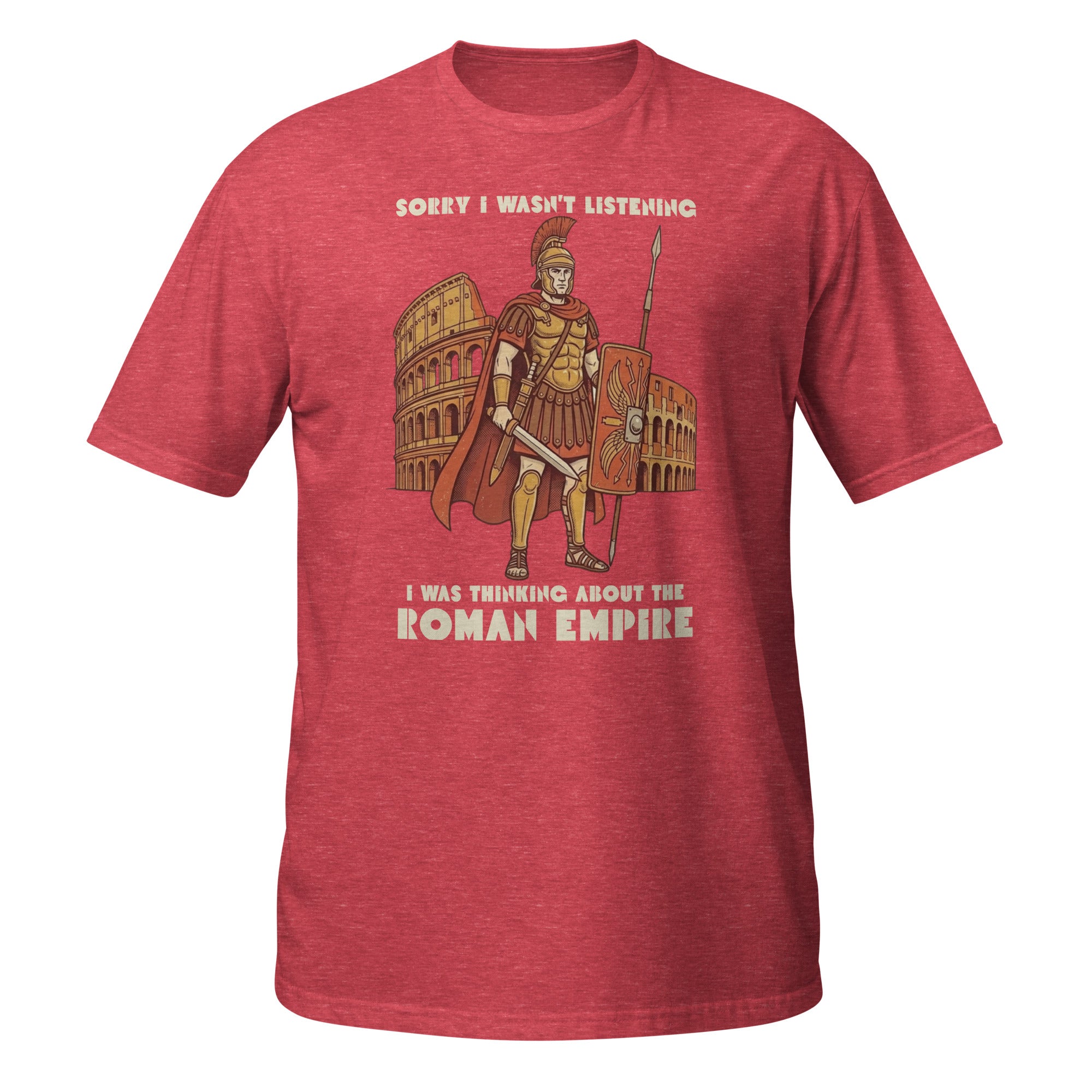 Vintage Roman Empire t-shirt with a retro Roman soldier and Colosseum design. Soft, lightweight, and perfect for history lovers.🏛️⚔️