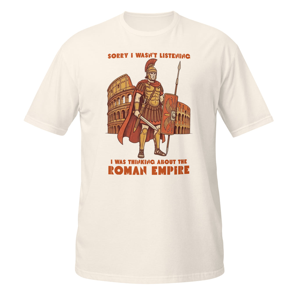 Vintage Roman Empire t-shirt with a retro Roman soldier and Colosseum design. Soft, lightweight, and perfect for history lovers.🏛️⚔️
