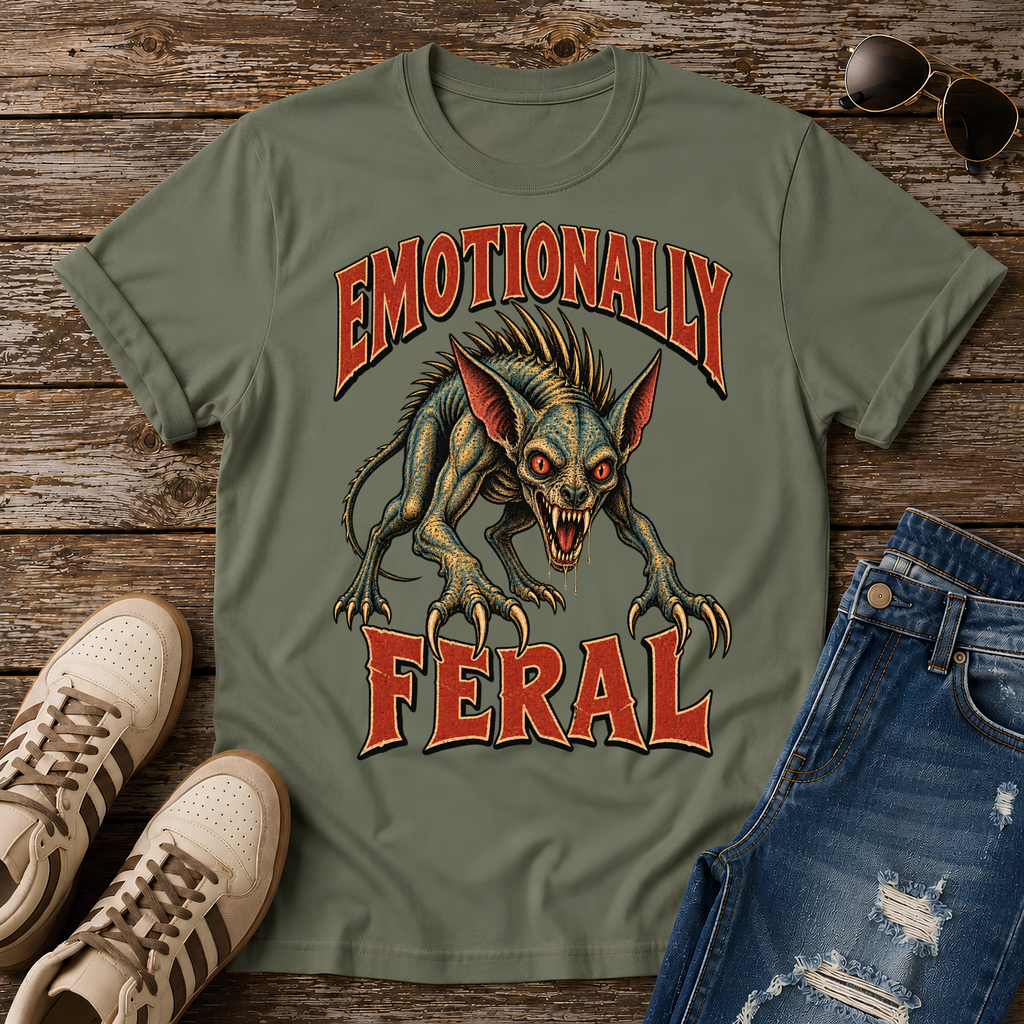 Chupacabra Emotionally Feral T-Shirt